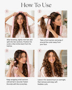 The Luma Satin Heatless Curl Set