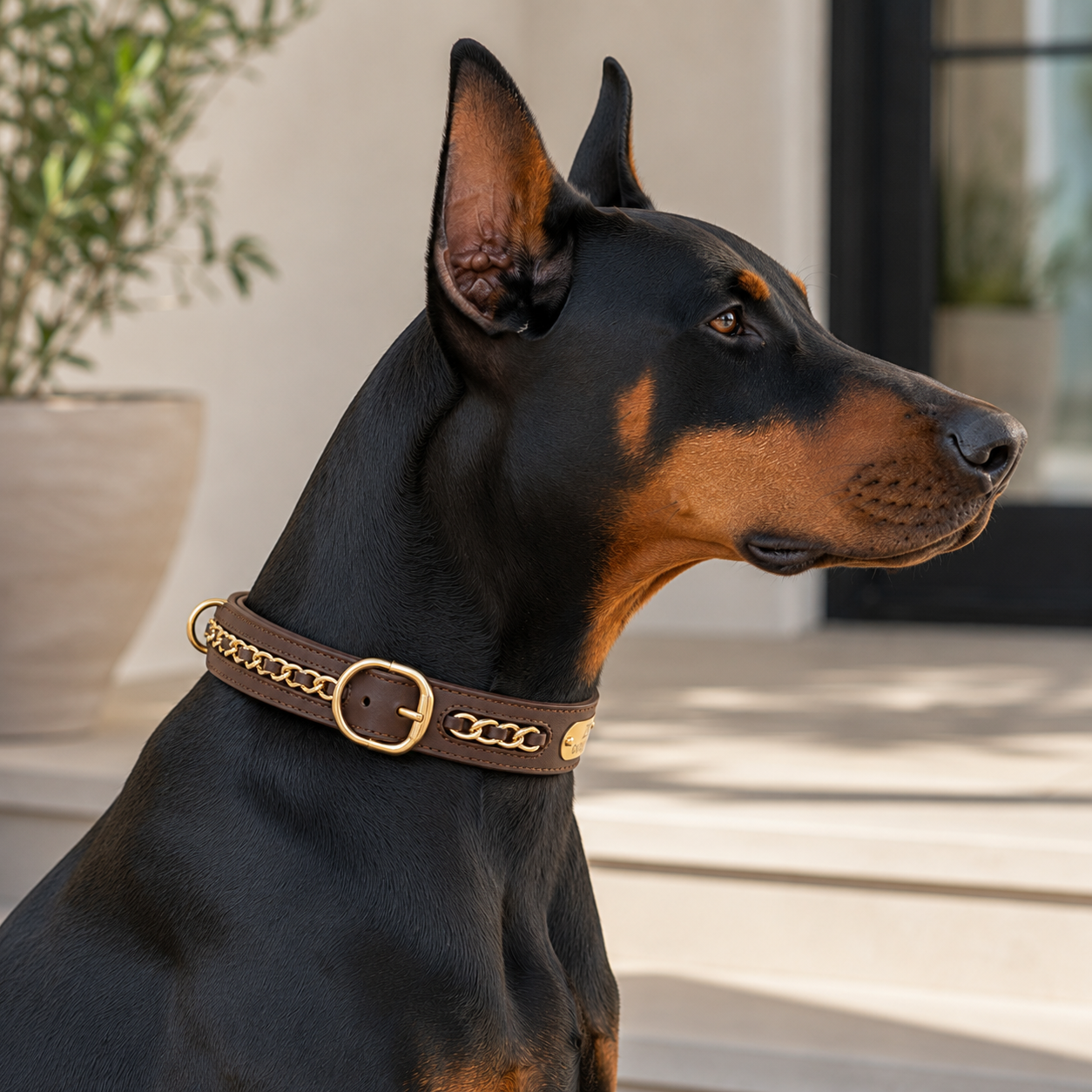 The Custom Leather ID Collar