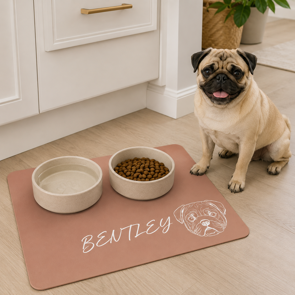 The Custom Name Feeding Mat
