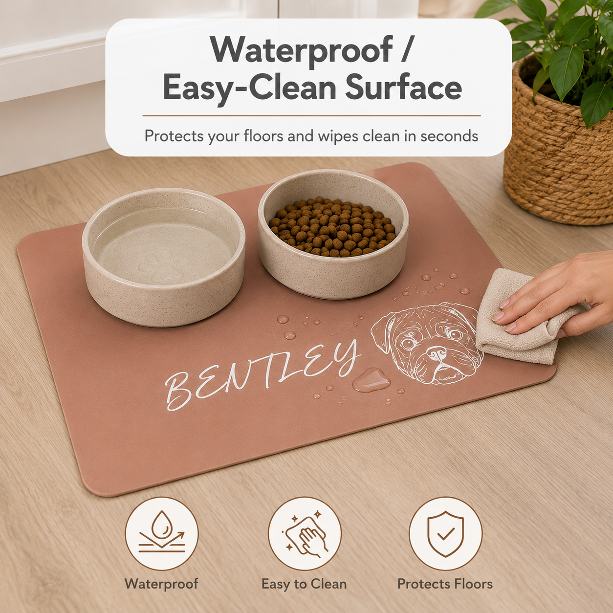 The Custom Name Feeding Mat