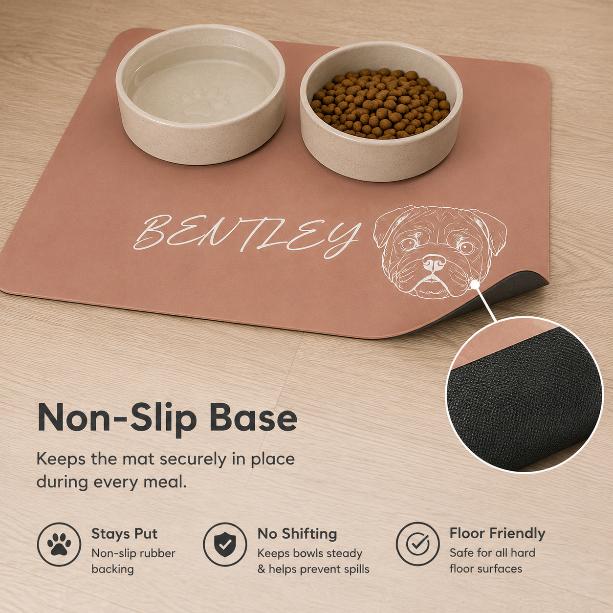 The Custom Name Feeding Mat