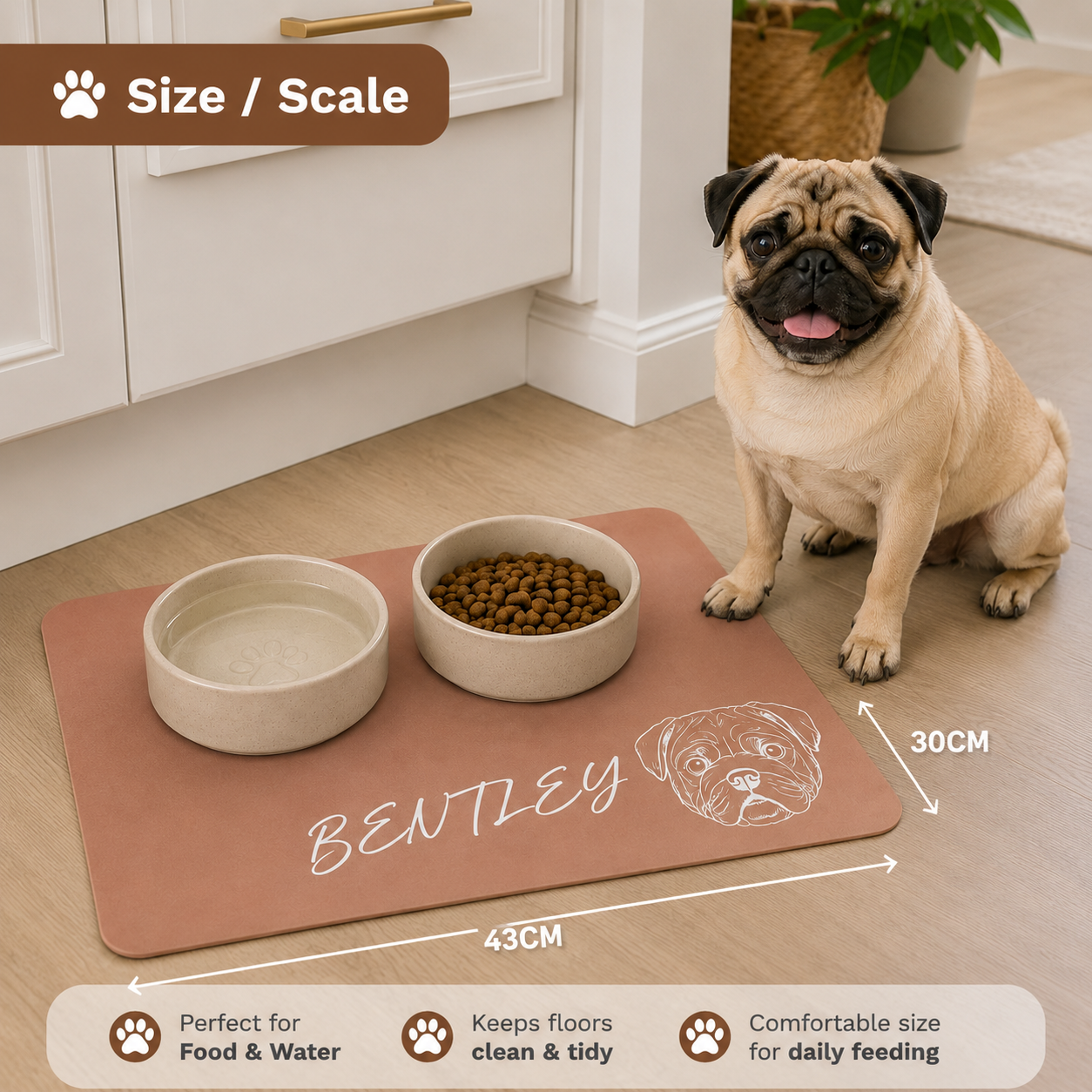The Custom Name Feeding Mat