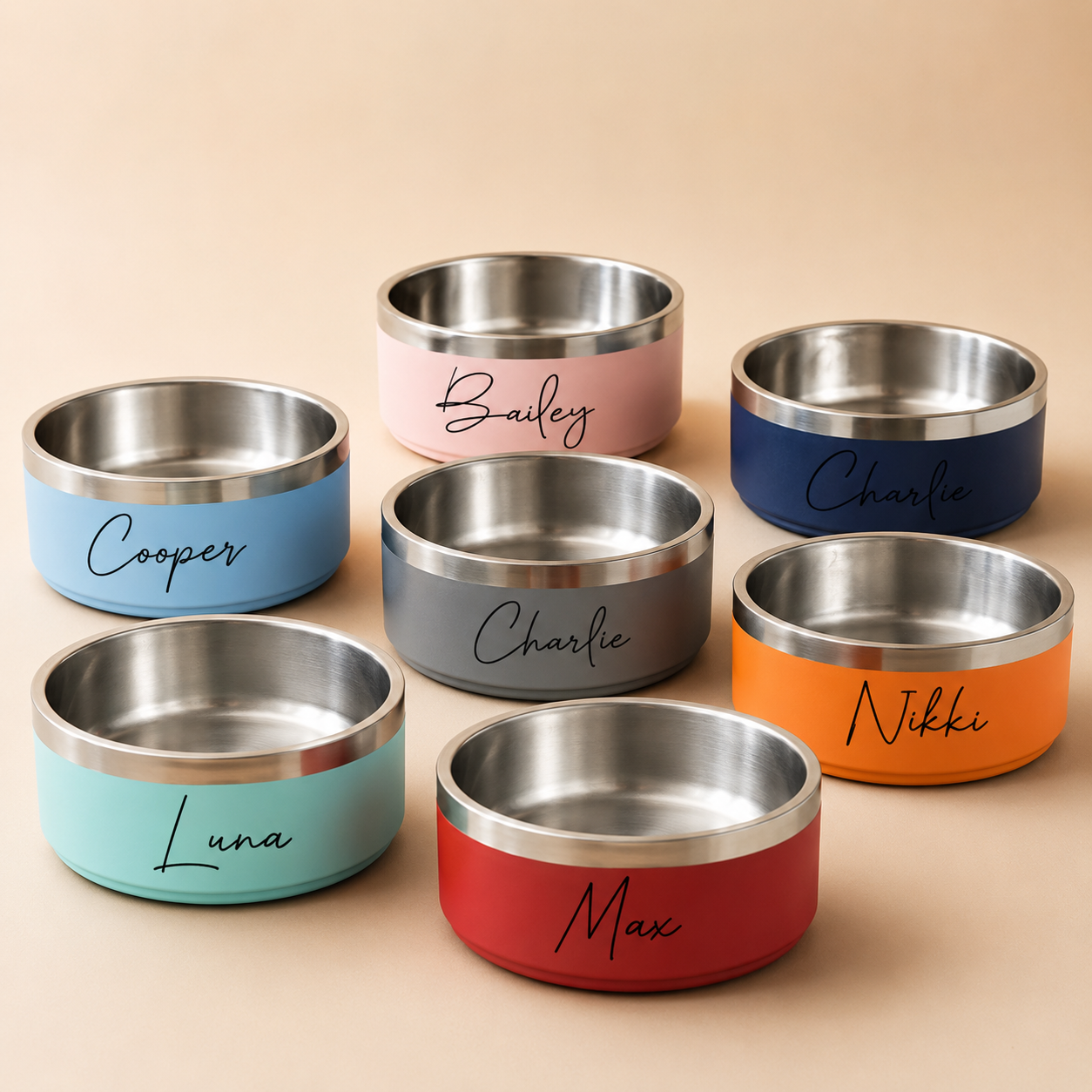 The Custom Name Stainless Bowl