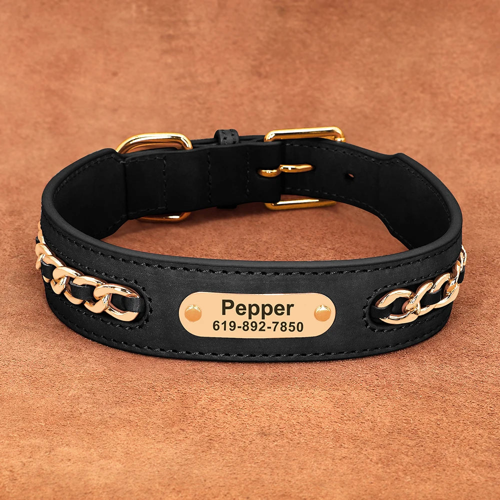 The Custom Leather ID Collar