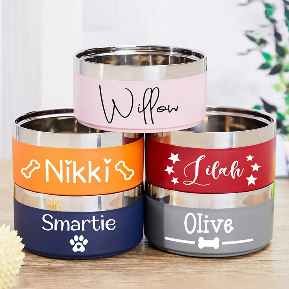 The Custom Name Stainless Bowl